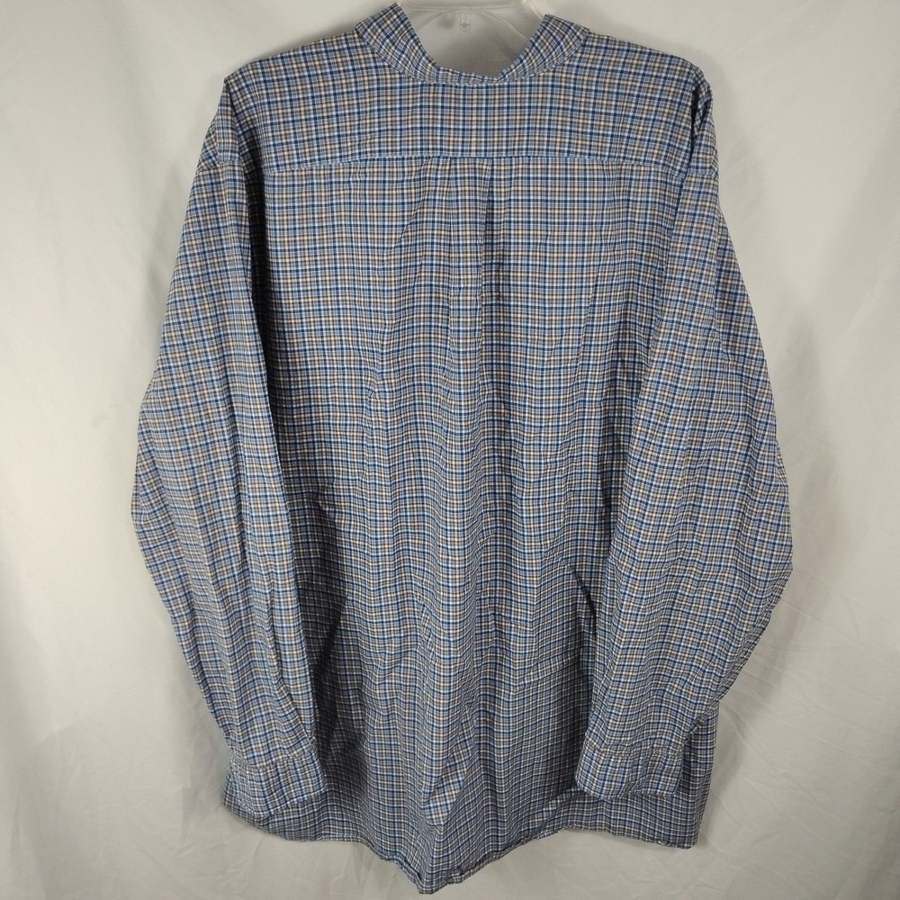 Ralph Lauren Plaid Shirt Men's 2XB Big‎ Long Sleeve Shirt Stretch Cotton Pony - Picture 10 of 14